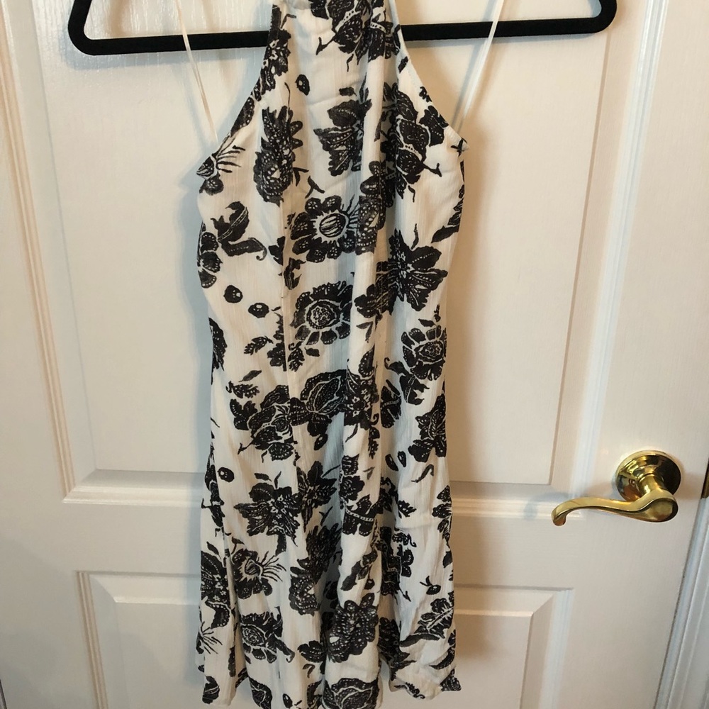 Kendall & Kylie Black and White Skater Dress